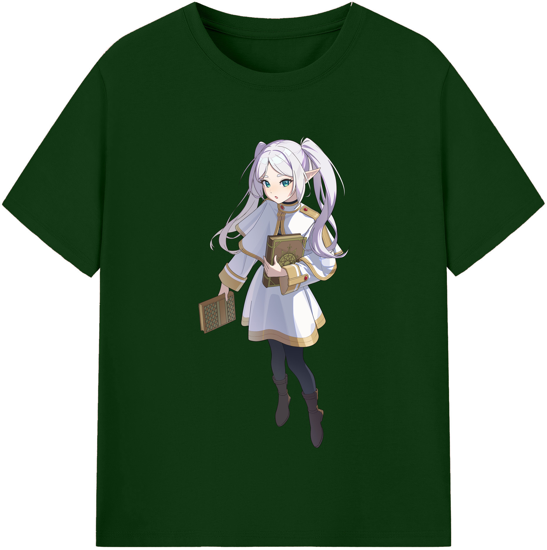 （画像用） 葬送のフリーレン Frieren 綿100％半袖Tシャツ（フロントプリント）
